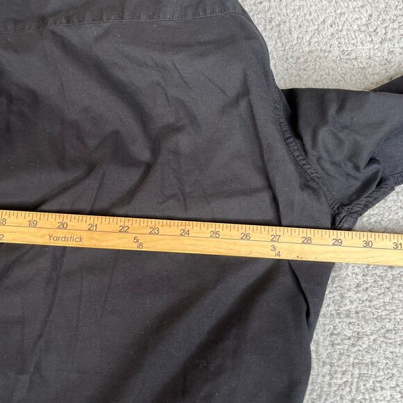 Fresh Produce Shirt Womens 3X Black Oversize Button Down Plus Size 3/4 Sleeve - Picture 9 of 9